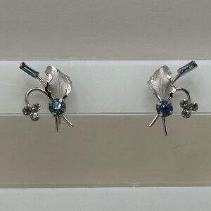 Bond Boyd 925 Silver 60s vintage screw back earrings